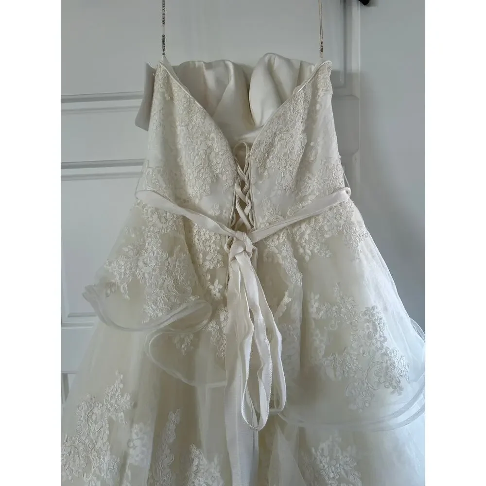 Maggie Sottero Chloe Wedding Dress Sweet Heart Ball Gown Lace Tulle Ivory 10 NWT - Picture 6 of 11